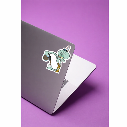 Stickers Pink mood - Calamardo con café