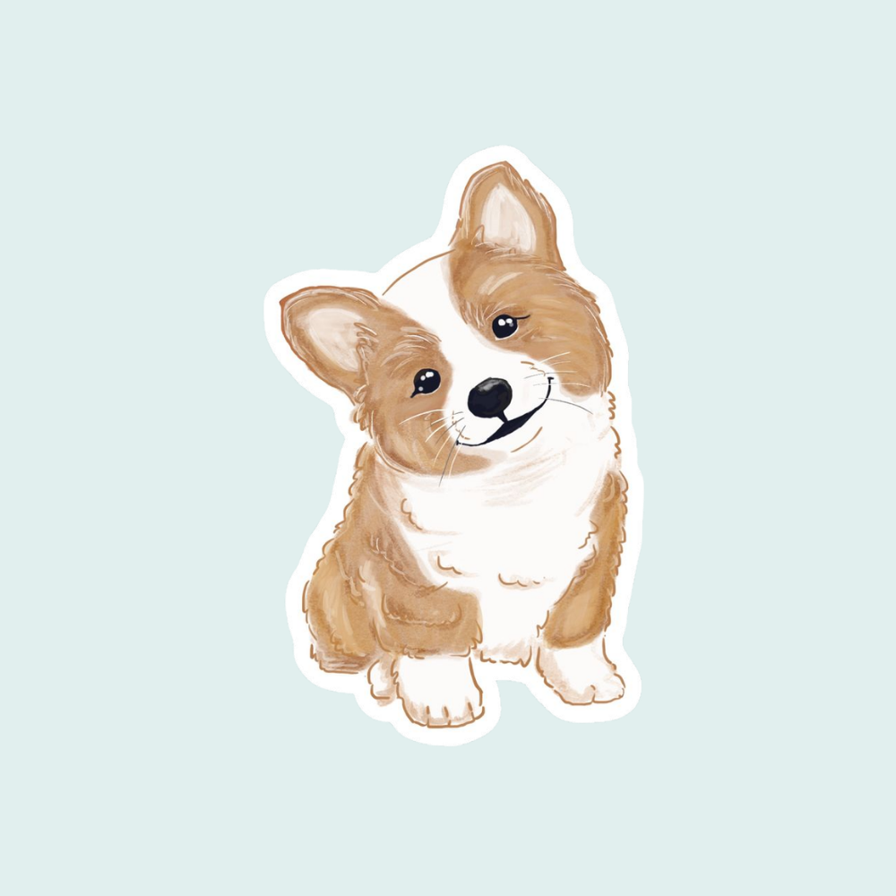 Stickers Mascotas - Corgi