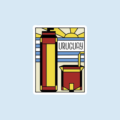 Sticker Uruguay - Uruguay estilo Torres García