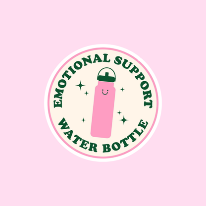 Stickers Pink mood - Emotional support water bottle