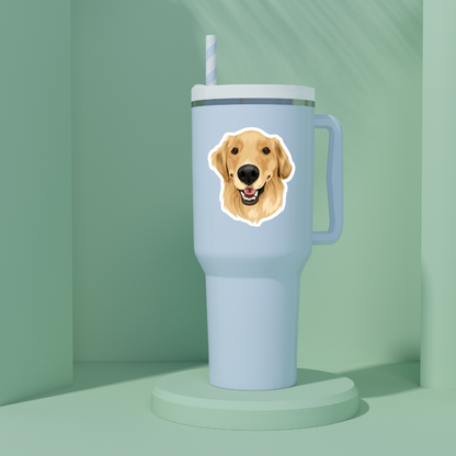 Stickers Mascotas - Golden retriever