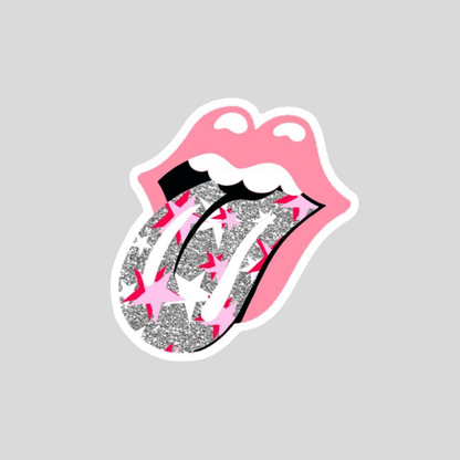 Stickers Rock - Rolling Stones rosado