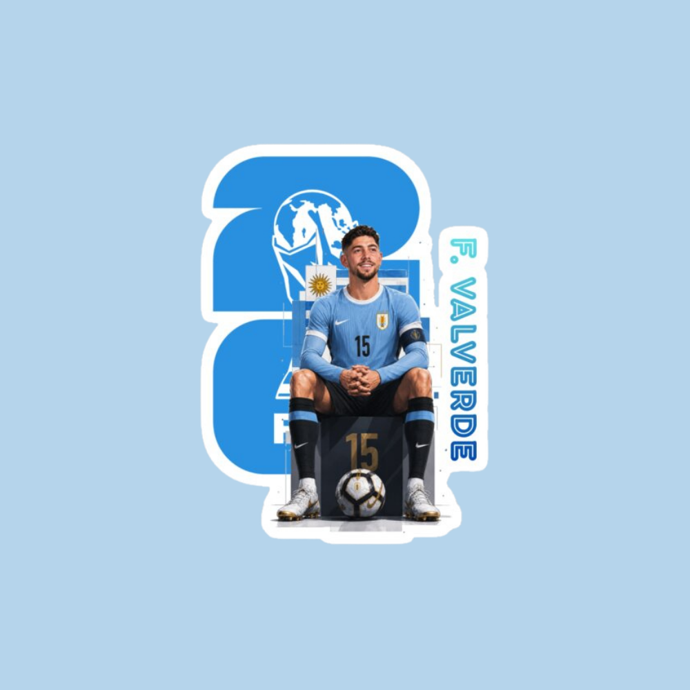 Sticker Uruguay - F.Valverde