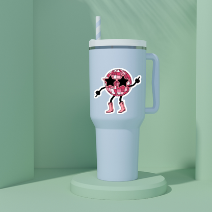 Sticker Pink Mood - bola disco divertida