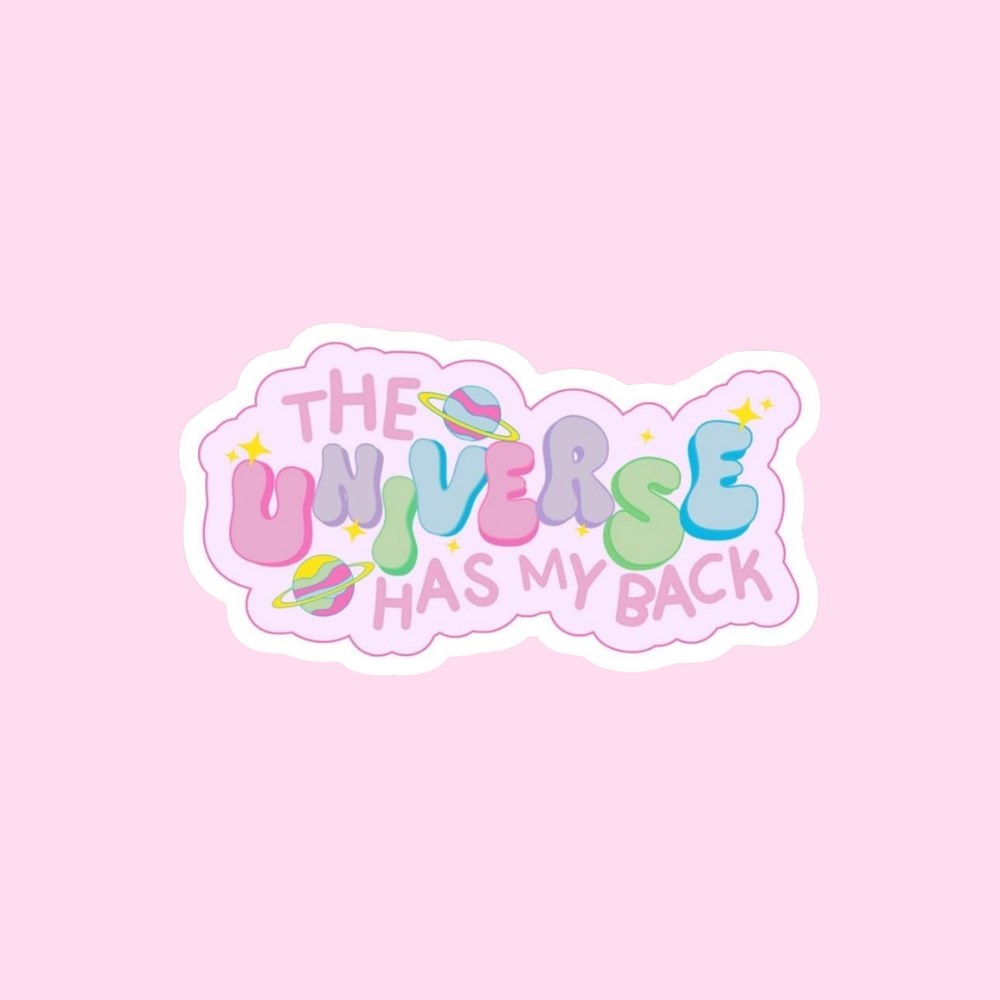 Stickers Pink mood - Universe has my back