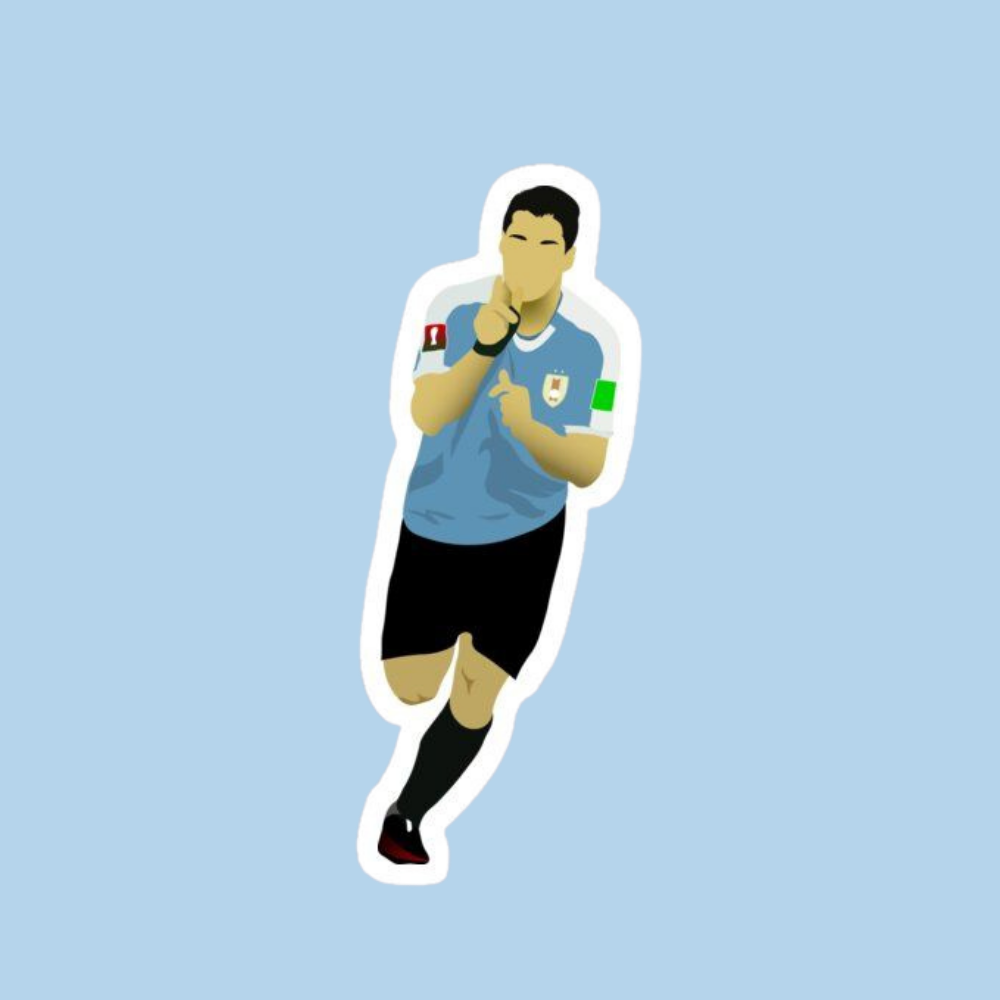 Sticker Uruguay -Suárez