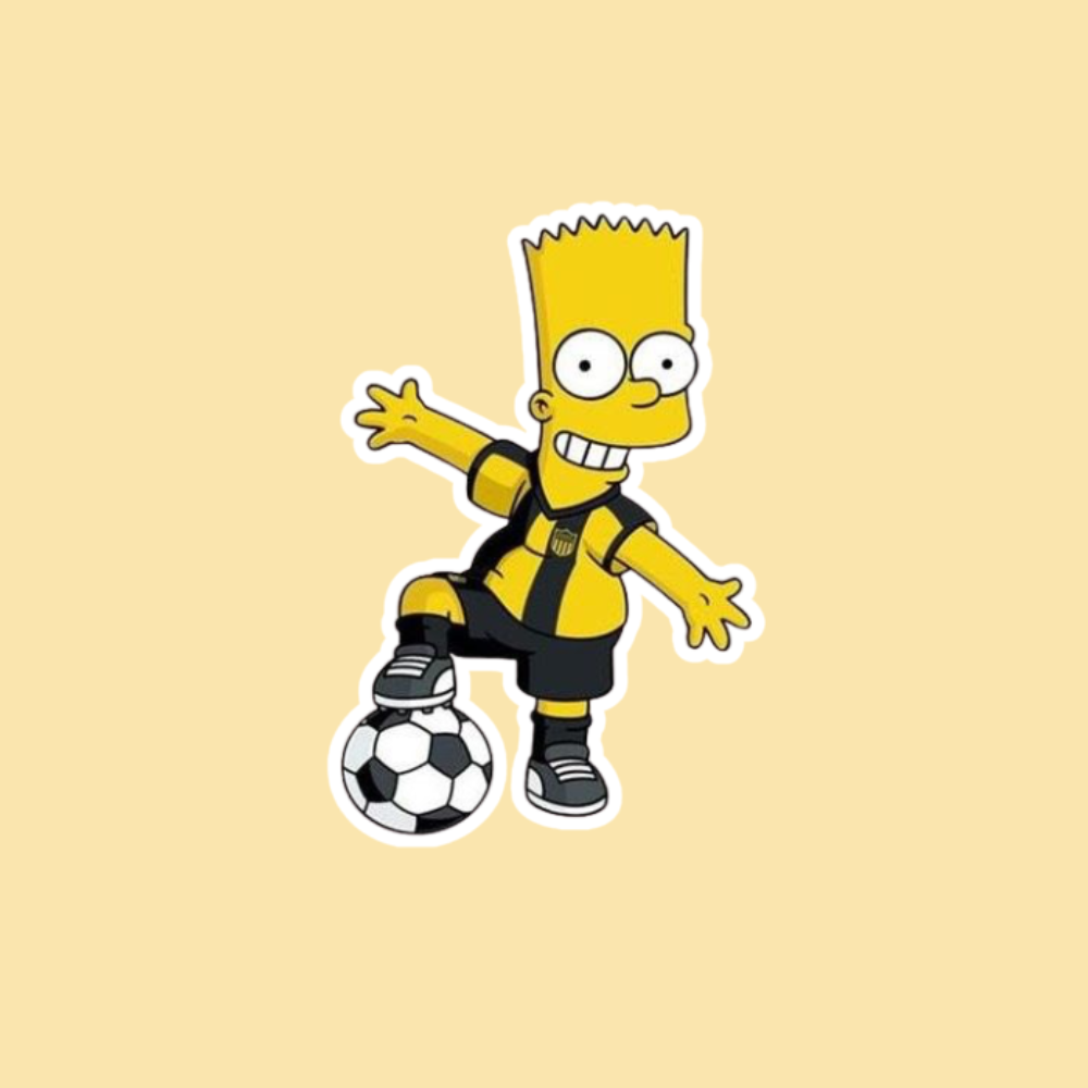 Sticker peñarol - Bart simpson