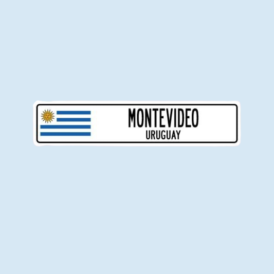 Sticker Uruguay - Placa Montevideo