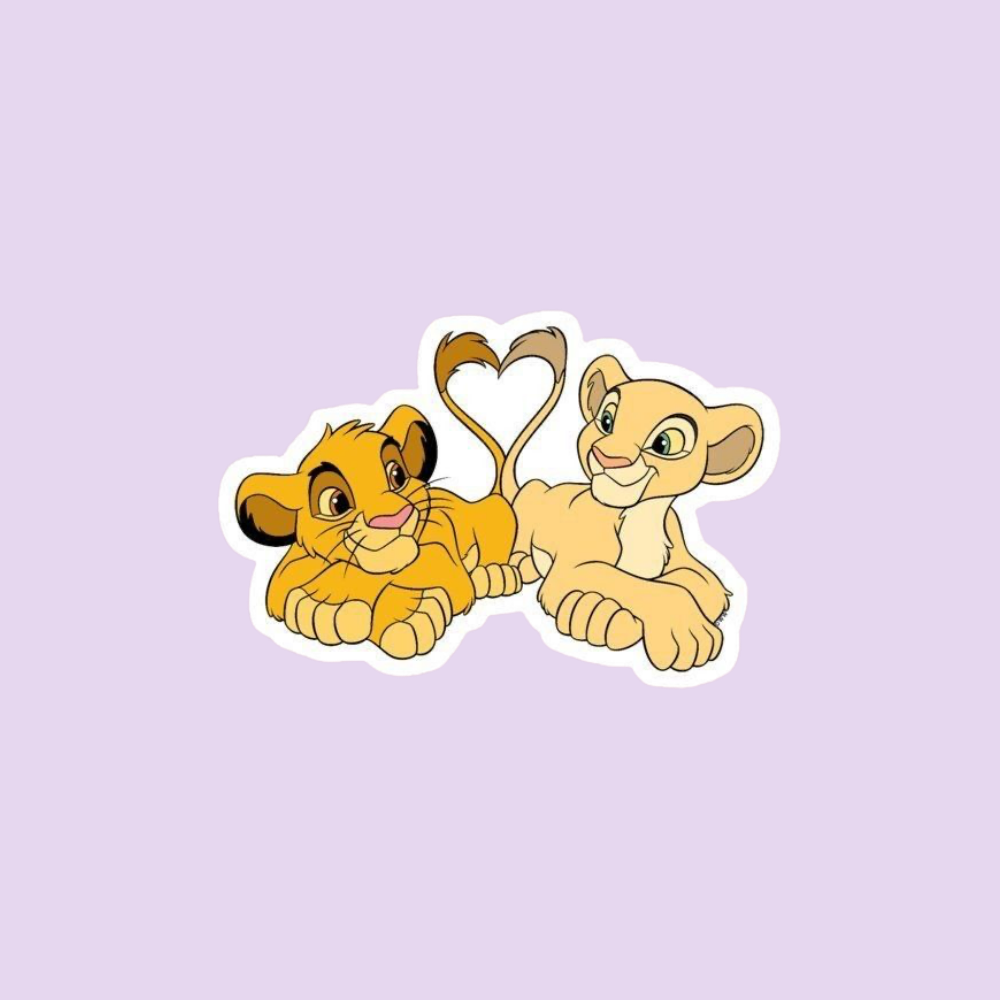 Stickers películas - Simba y Nala