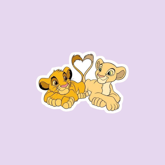 Stickers películas - Simba y Nala
