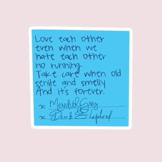 Stickers Series - Post it grey's anatomy