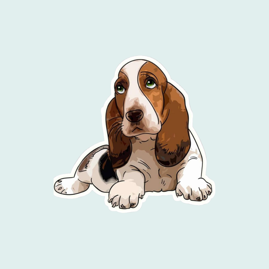 Stickers Mascotas - Basset Hound