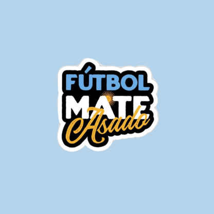 Sticker Uruguay - Fútbol, mate y asado